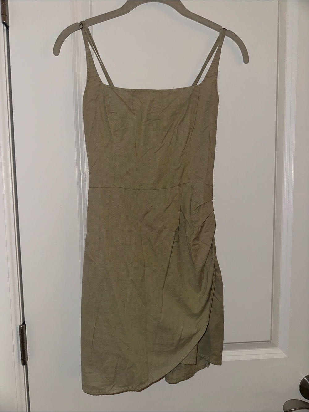 Abercrombie & Fitch Olive Slip Mini Dress